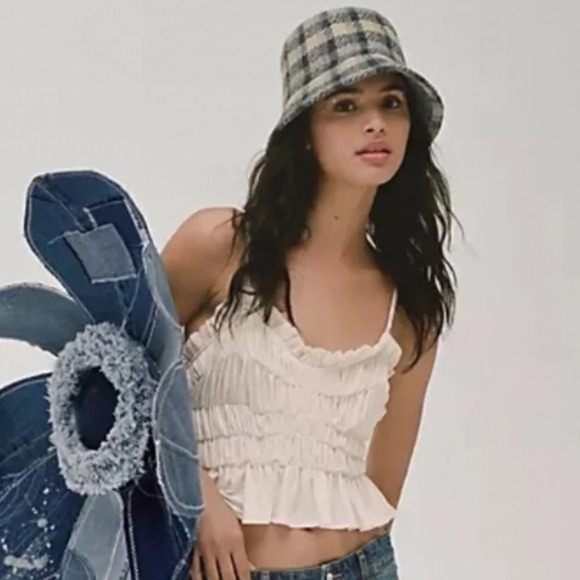 Anthropologie Plaid Bucket Hat - Picture 3 of 3